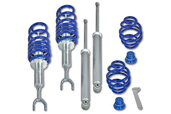 GF150111, Triple-S Schroefset, Skoda Superb 1.8 T / 2.0 / 2.8 V6 / 1.9TDi / 2.5 V6 TDi 3U4 12/2001-03/2008, 1250KG max vooraslast, Niet voor modellen met niveauregeling, Niet geschikt voor Stationwagen